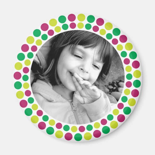 Merry and Bright 2010 Holiday Foto Magnet (Vorne)