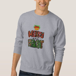 Merry and Bright Christmas Bells Festive  Sweatshirt