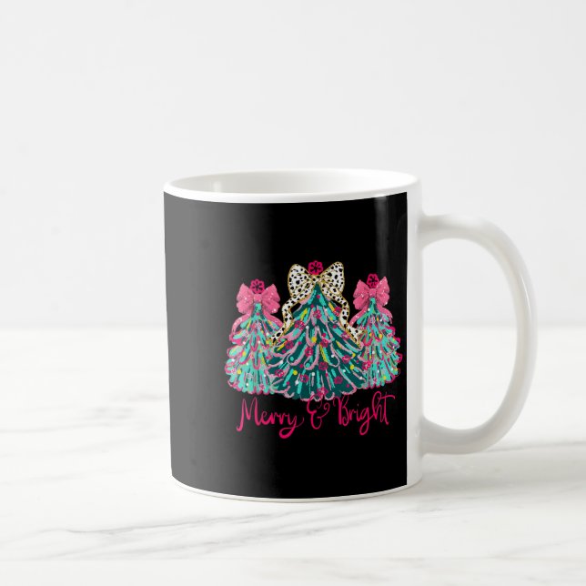 Merry And Bright Christmas Tree Coquette  Kaffeetasse (Rechts)
