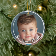 Merry and Bright Custom Baby Foto