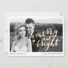 Merry and Bright Holiday | Foto Card Feiertagskarte
