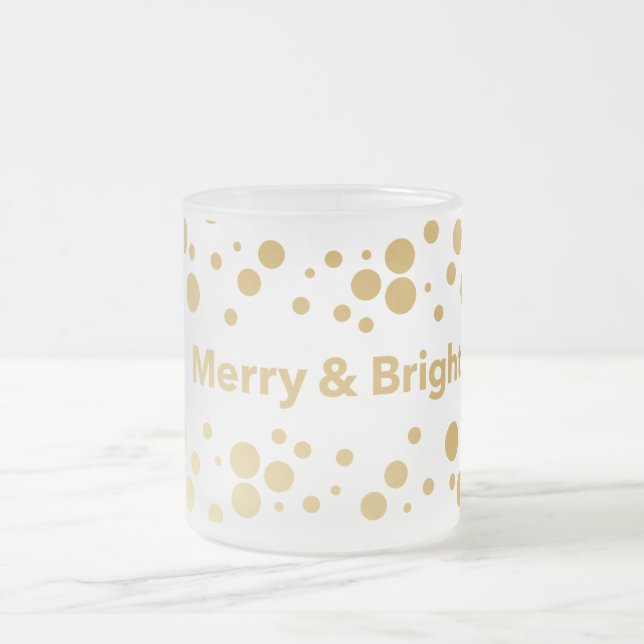 Merry and Bright Holiday Mattglastasse (Mittel)