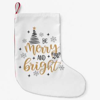Merry And Bright  Kleiner Weihnachtsstrumpf