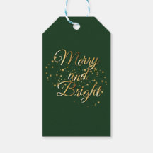 Merry and Bright Luxe, Dark Green & Gold Design