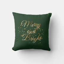 Merry and Bright Luxe, Dark Green & Gold Design