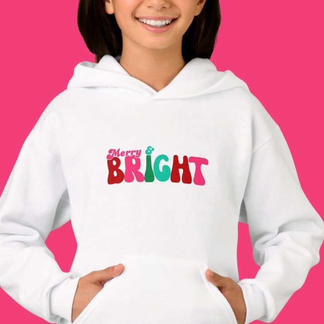Merry and Bright Maximalist Kids Weihnachtssüßer Hoodie (Von Creator hochgeladen)
