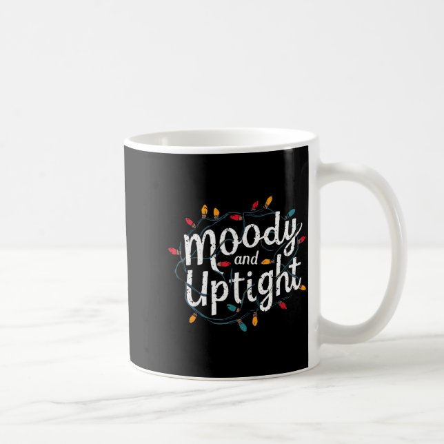 Merry And Bright Moody And Uptight Christmas Coupl Kaffeetasse (Rechts)