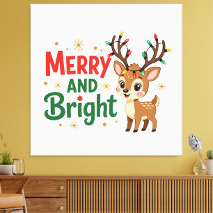 Merry and Bright Rentier Leinwanddruck