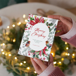 Merry and Bright – Watercolor Christmas Botanicals Einladung