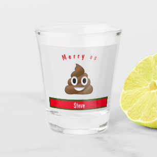 Merry As Kack Holiday mit Namen Schnapsglas