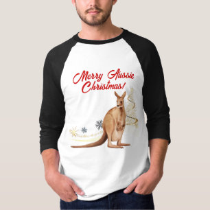 Merry Aussie Christmas Kangaroo T-Shirt