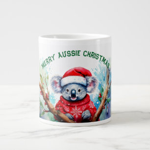 Merry Aussie Christmas Koala Jumbo-Tasse