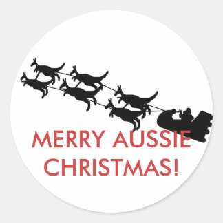 Merry Aussie Christmas Sticker