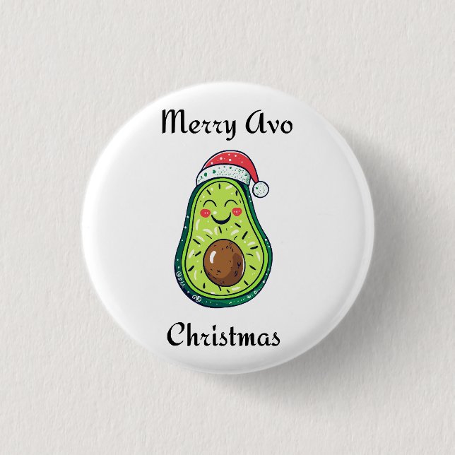 Merry Avo Christmas Button (Vorderseite)