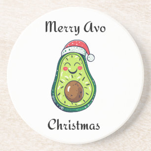 Merry Avo Christmas Getränkeuntersetzer