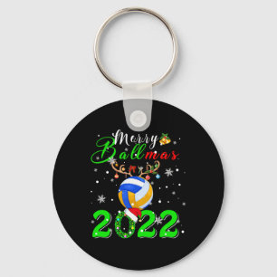 Merry Ballmas 2022 Weihnachten Weihnachtsfest Rein Schlüsselanhänger