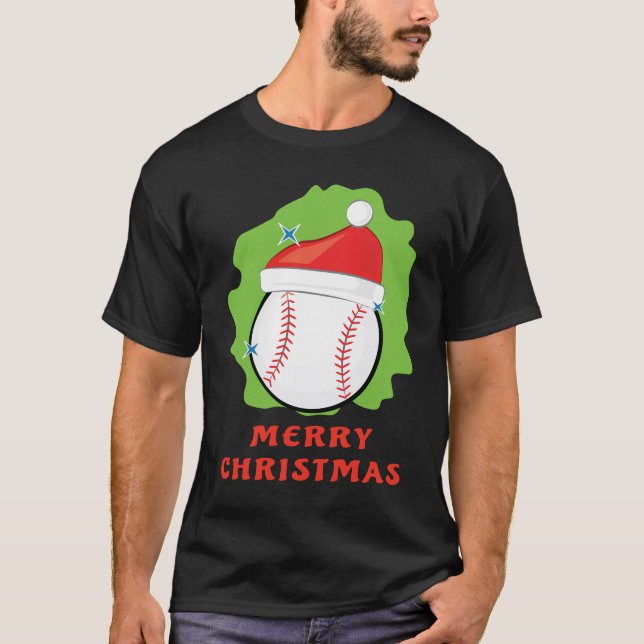 Merry Baseball Christmas - Funny T-Shirt (Vorderseite)
