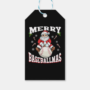 Merry Baseballmas Funny Christmas Baseball Santa Geschenkanhänger