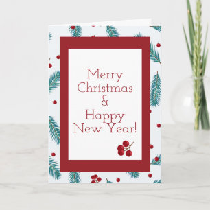 Merry Berry Christmas Card Karte