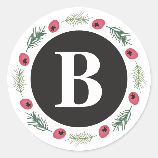 Merry Berry Collection Runder Aufkleber (Vorderseite)