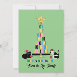 MERRY BINARY CHRISTMAS FEIERTAGSKARTE