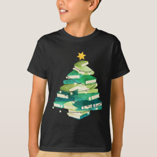 Merry Bookmas Books Pine Tree Fun Lesen Lover Ch T-Shirt