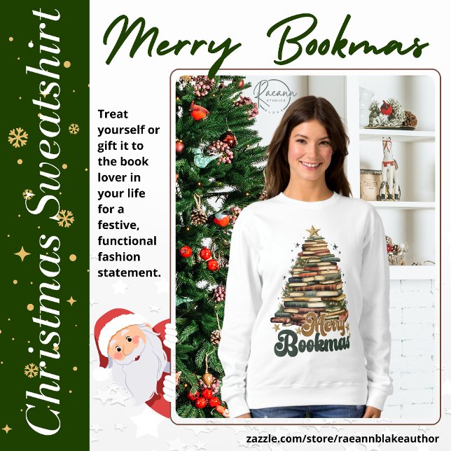 Merry Bookmas Christmas Sweatshirt (Von Creator hochgeladen)