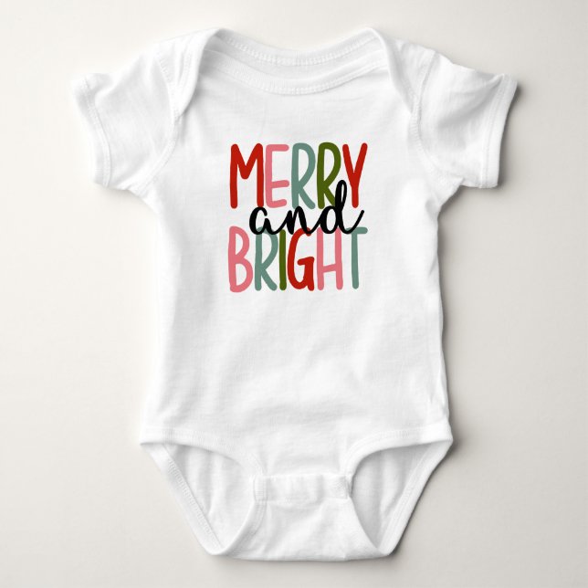 Merry & Bright Baby Outfit Baby Strampler (Vorderseite)