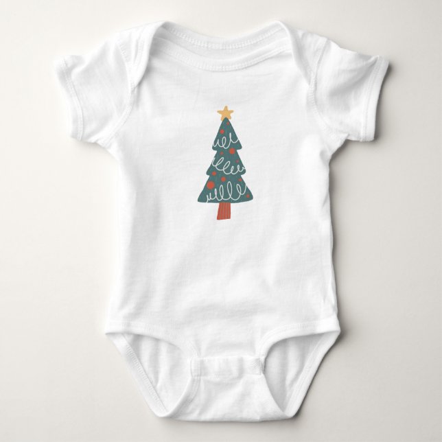 Merry & Bright Baby Strampler (Vorderseite)