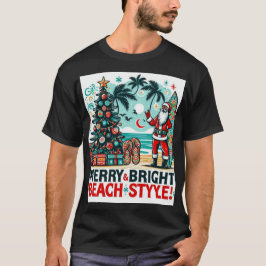 Merry & Bright, Beach Style - Weihnachten Pa T-Shirt