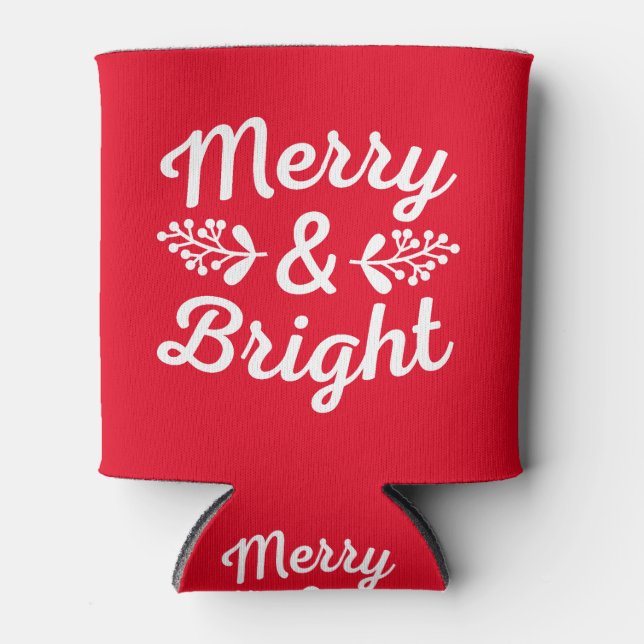 Merry & Bright Christmas  Dosenkühler (Vorderseite)