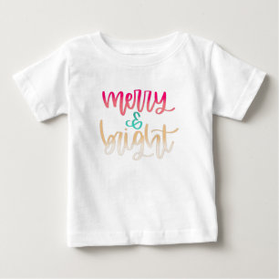 Merry & Bright Christmas Kleinkind Shirt