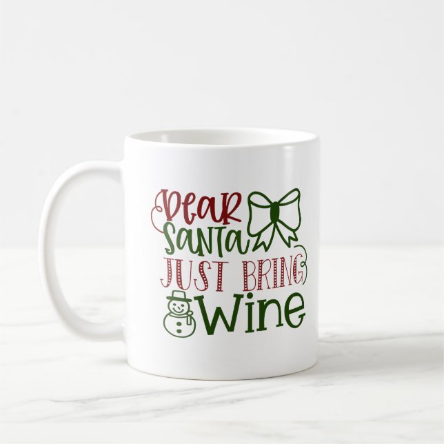 Merry & Bright Christmas Quotes Kaffeetasse (Links)