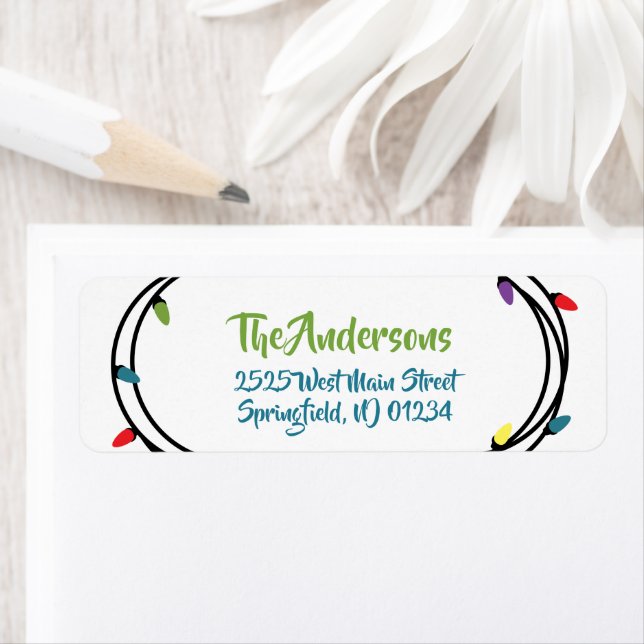 Merry & Bright Christmas String Lights (Insitu)