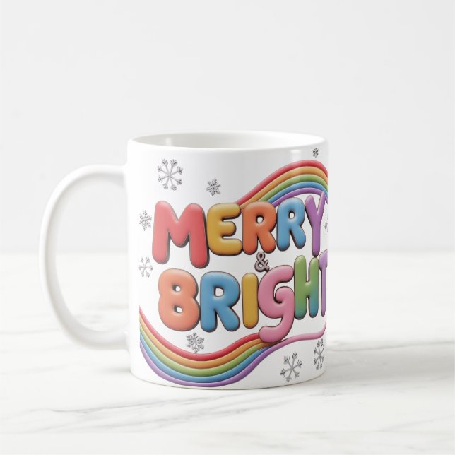 Merry & Bright Classic Weihnachts-Tasse Kaffeetasse (Links)