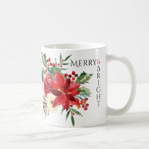 Merry Bright Elegant Poinsettia Blumenweihnachtsfe