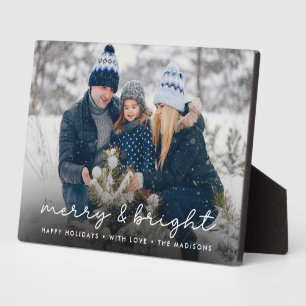 Merry & Bright Elegantes Familienweihnachtsfest Fo Fotoplatte