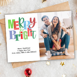 Merry & Bright Family Foto Weihnachten
