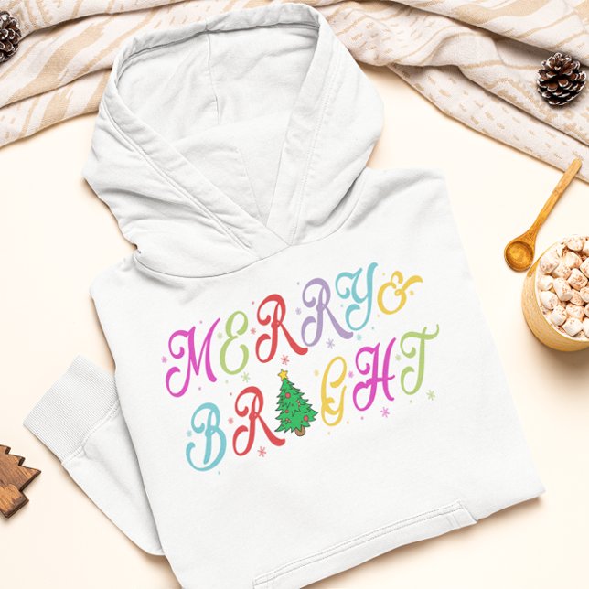 Merry & Bright farbenfrohe Weihnachtsbaume Frauen Hoodie (Von Creator hochgeladen)