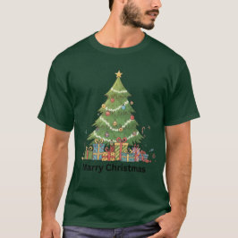 Merry & Bright Festive Design  T-Shirt
