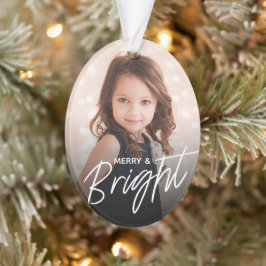 Merry & Bright | Foto Holiday Ornament