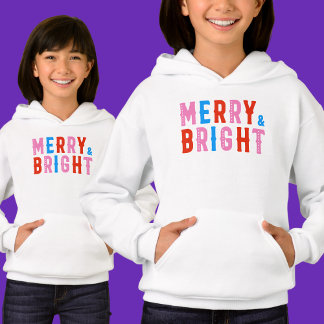 Merry & Bright, Frohe Weihnachten Hoodie