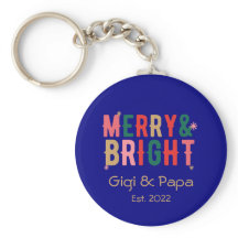 Merry & Bright Gigi & Papa Großeltern Geschenk