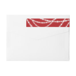 Merry & Bright Glitzern Holidays Adressetiketten