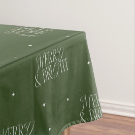 Merry & Bright Green Holiday Tablecloth Tischdecke