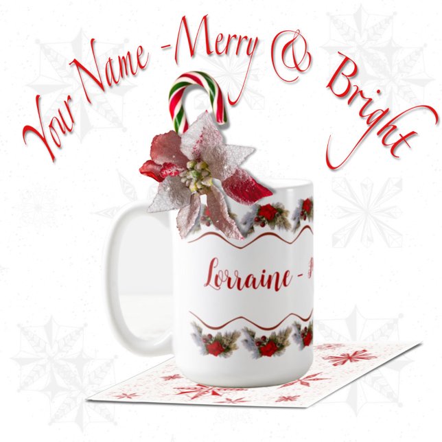 Merry & Bright Holiday Tasse (Von Creator hochgeladen)