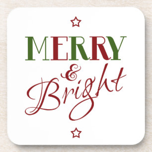 Merry & Bright Holiday Untersetzer