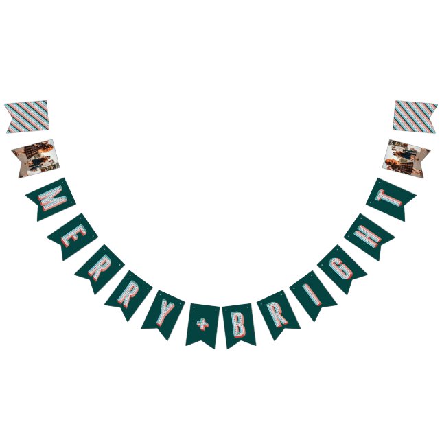 Merry + Bright Marquee Bunting Banner - Green (Alle)