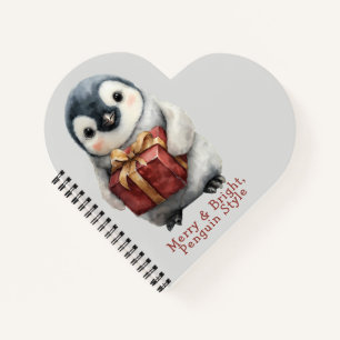 Merry & Bright Penguin Weihnachten Notizbuch