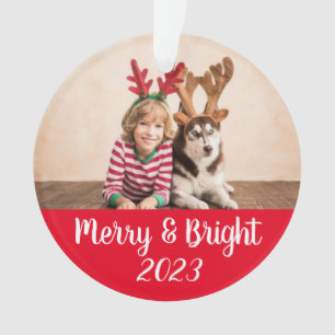 Merry & Bright Personalisiert Weihnachten Ornament